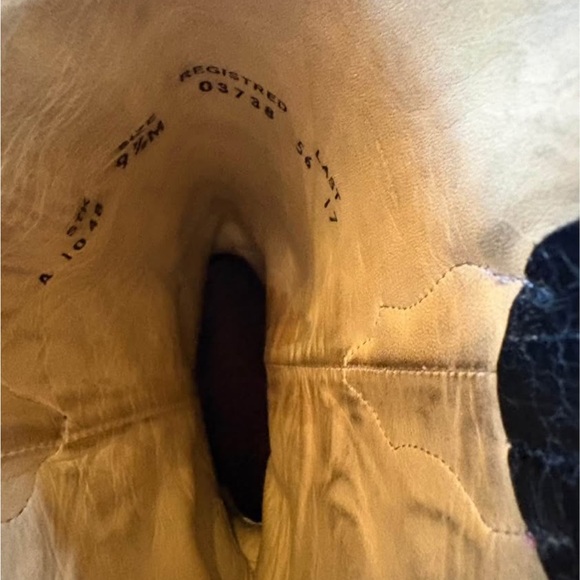 Corral A1048 Black Turquoise Wing Cross Studded Snip Toe Cowgirl Boots 9.5M - Picture 9 of 14